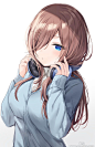 [会员][五等分的花嫁]中野三玖 高清图片CG包[696P]