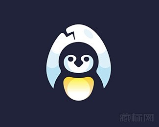 Penguin Egg企鹅蛋logo设计...