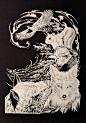 日本艺术家 Masayo Fukuda 刻纸作品 | kiriken.thebecos.com ​