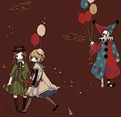 【哥特式】黑童话故事插图&amp;哥特化的动漫人物组图_吴邪▼▁▼带俺回老家