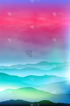 山,背景,时间,在雾中,壁纸,粗糙的,夏天,户外,日落,剪影