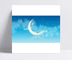 高清背景图|星月,壁纸,背景图,家居用品,全屏海报,电商模板