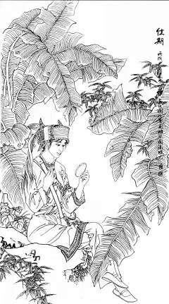 著名国画家、连环画家——项维仁和他的工笔重彩仕女画