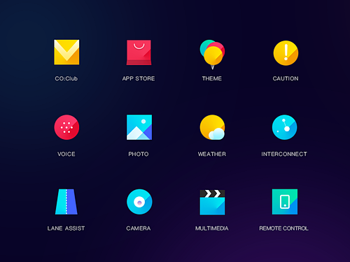 Color icon设计图-美叶