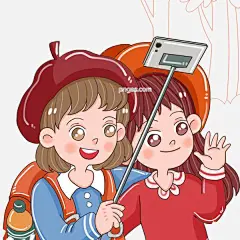 手绘旅行自拍的小姐妹俩图片大小2000x2000px 图片尺寸1.5 MB 来自PNG搜索网 pngss.com 免费免扣png素材下载！插画#卡通#旅行#人物#手绘#小姐妹#装饰图案#自拍#自拍杆#