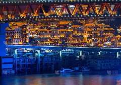 中国重庆洪崖洞古镇夜景_5162676985