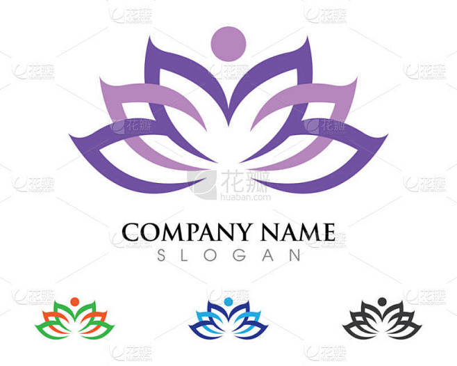 莲花花 logo 模板