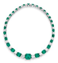 Emerald and Diamond Necklace: 