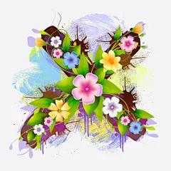 X字母花朵艺术字免抠素材_新图网 https://ixintu.com X字体 花朵字体 花边艺术字 英文字母 转换