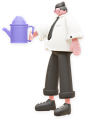 立体3D插画人物素材 PNG免抠图
