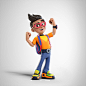 FTD - Super Accion : Editora FTD called us to create a character for the new collection of textbooks called Super Action. A smart boy full of energy that appears in three different ages.