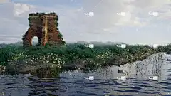 花园 河 高清壁纸 全高清壁纸 美丽的壁纸 废墟 Mac壁纸 场景