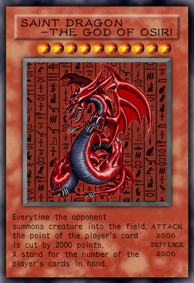 奥西里斯的天空龙出自游戏王三幻神之一diy漫画版