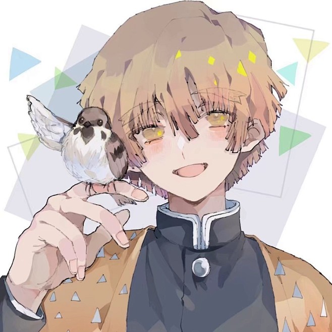 #鬼灭之刃#二次元，动漫，美少年，头像，...