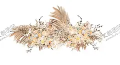 婚庆 香槟色花艺 【酷图网】婚庆,香槟色,花艺,咖色,复古,