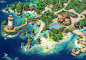 Tropical Forest: Environment : Fancy little island where dreams come true, for the app game "Tropical Forest: Match 3 Story" by Cedar For Android https://play.google.com/store/apps/details?id=com.cedar.tropical.forest.match3.story For iOS https: