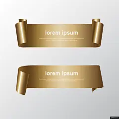 标签 金色 卷纸 装饰 样式 黄金 标签/吊牌卡片名片平面设计