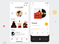 Love Reading APP 04 personal center listen read kit app concise clean design ui