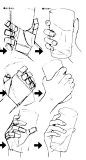 产品设计中常用的手势手绘，产品使用时状态手绘，这个素材用的机会还是很多的。建议打印出来画。#手绘教学# ​​​​
