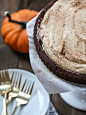 Hot Cocoa Brownie Cake With Pumpkin Marshmallow Frosting By BHG