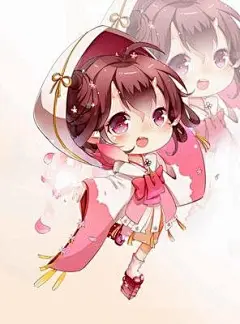 现代Q版人物素材和服少女萌系木屐