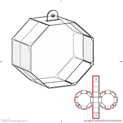 尹端端采集到包装展开/盒型