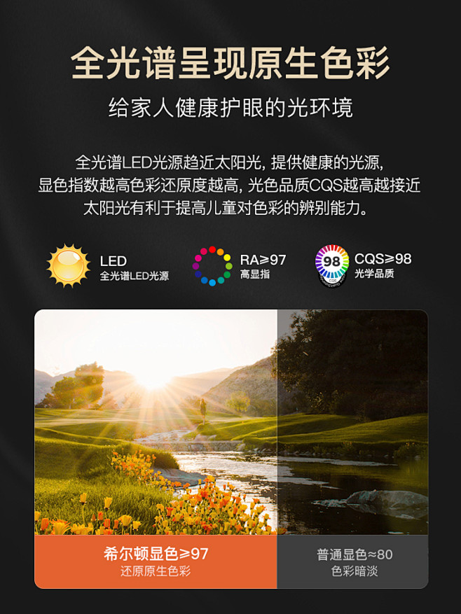 希尔顿led客厅吸顶灯家用现代简约大气卧...
