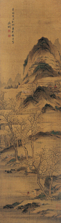 文徵明——款《深山幽林（溪山胜景）图》【嘉靖癸丑秋仲】人物山水 立轴欣赏 | 
明|文徵明(1470-1559)名壁字征明、征仲，号衡山居士，世称“文衡山”，诗文上与祝允明、唐寅、徐真卿并称“吴中四才子”。画史上与沈周、唐寅、仇英合称“吴门四家”。画从沈周。诗文画俱精，人称“四绝”全才。山水人物花卉等皆工。