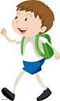 中小学生开学日小学生