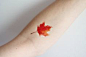 Fall+Leaf+Tattoos | Autumn Leaf Temporary Tattoo | Tattoos