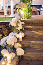 Reception stairwell lined with blooms #cedarwoodweddings | Cedarwood Weddings: 