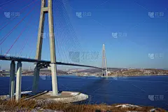 海洋,俄罗斯,地形,天空,风景,桥,自然,季节,冬天,图像