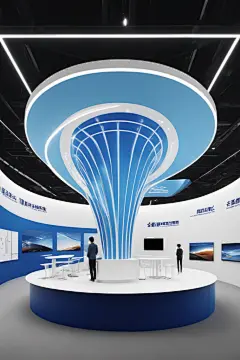 电子科技现代科技展厅摄影图