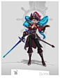 OLIVIA, wu shenyou : Practice a pirate boss design, try to highlight the role of personality.