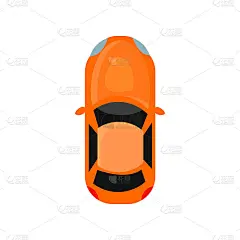 橘色的跑车