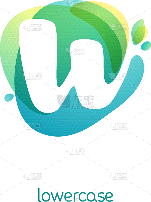 ecology lowercase letter w logo overlapping