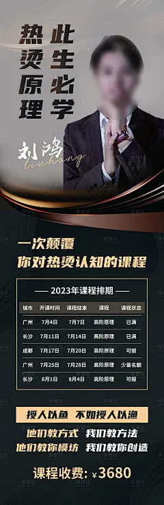 美业培训宣传海报-素材库-sucai1.cn