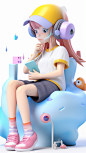 GhislainLamarche_A_girl_with_headphones_is_reading_a_book_full__3bd9601f-2fb9-4d62-a7b1-20bb3d3740c5