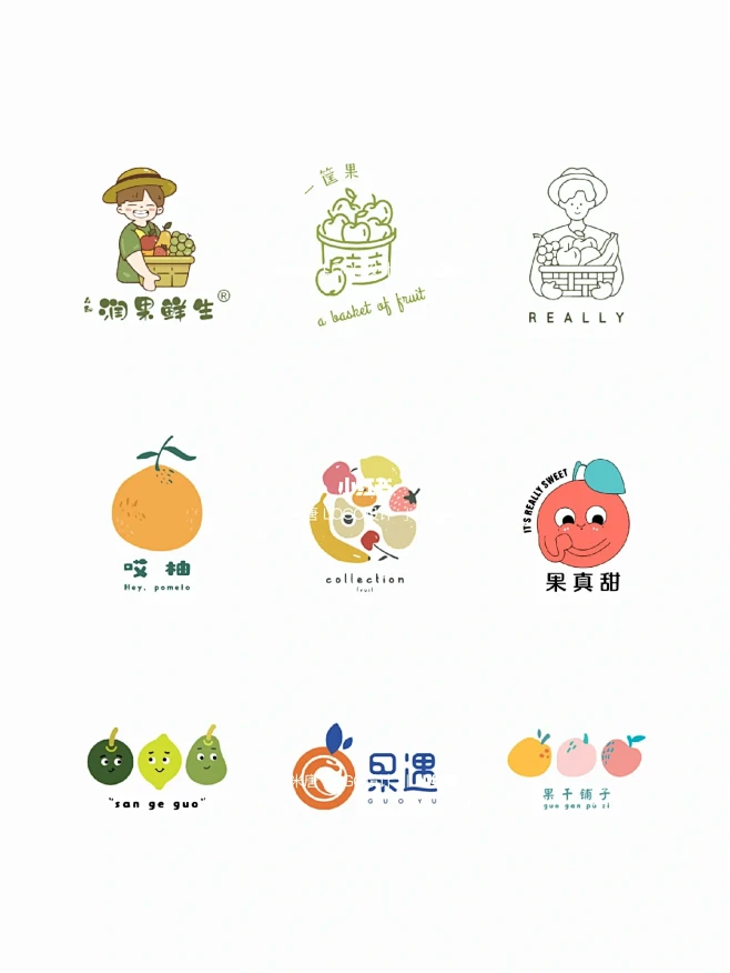 水果logo设计合集｜原创设计
