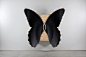 Jean-Luc Le Mounier, Papillon Cabinet, FR, 2018 - Todd Merrill Studio : Jean-Luc Le Mounier’s Papillon Cabinet is assertive in form with two grand curved wings facing the cabinet’s cleverly hinged doors.  The “wings” are finished in a satiny black straw m