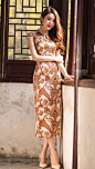 典雅中国风创意旗袍设计艺术|中国元素网