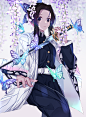 鬼灭之刃  蝴蝶忍  P站:しぐれね 