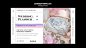 Wedding planner horizontal banner template with gradient pastel colors