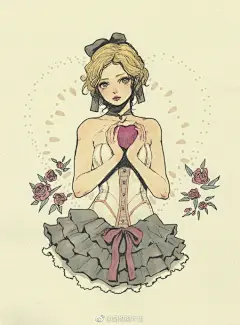 欧式风格手绘一组
.
新西兰插画人物艺术家
.
JDarnell
.
精雕细琢的少女...展开全文c