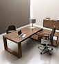 Bureau de direction finition noyer