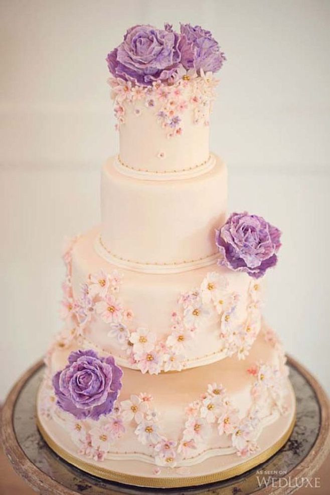 婚礼蛋糕：紫色迷情