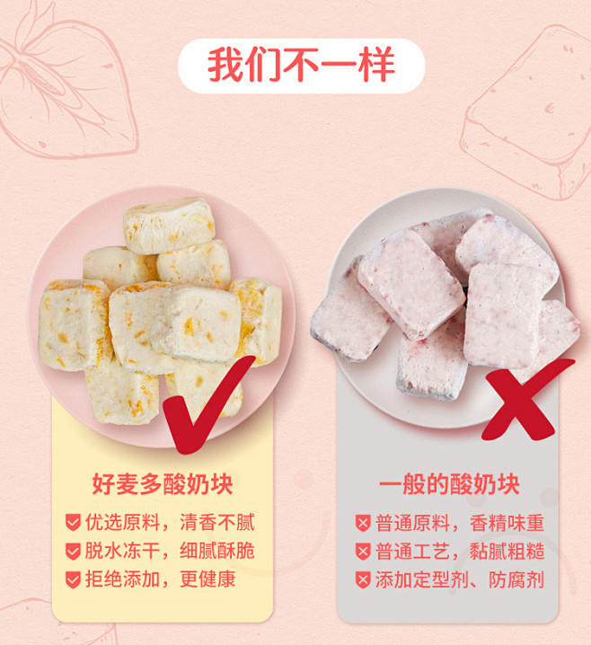 【顺手买一件】好麦多果粒酸奶块21g冻干...