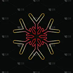 新年前夕,雪,绘画插图,红色,黄金,平坦的,计算机图标,雪花,化妆舞会服,剪影