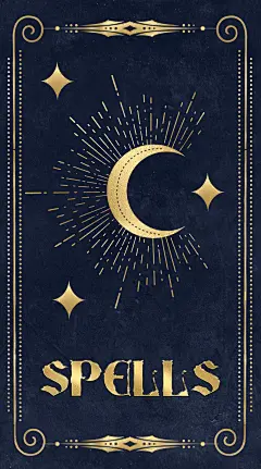 星座欧式复古金箔星系海报背景图案手账美工素材_免抠PNG