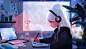 Lo-Fi Nima, Rossdraws ✦ : Finished the Lo-fi Nima piece!  Been working on this a lot over several twitch streams and on my personal time. Might want to try animating it one day https://patreon.com/rossdraws